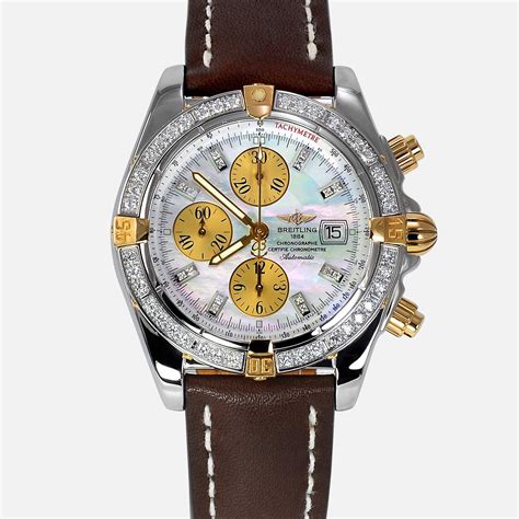 breitling chronomat diamond bezel.